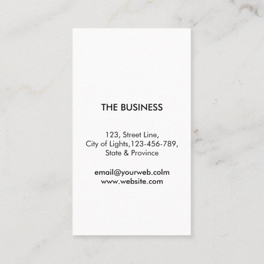 ギターの音楽プレーヤーの芸術家DJの幾何学的な黒 名刺 (裏面)