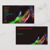 ギターの音楽業界カード 名刺 (正面/裏面)