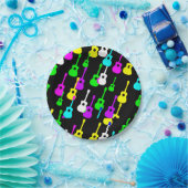 ギターの音色 ペーパープレート (パーティー)