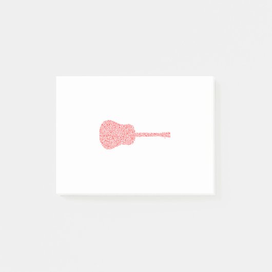 ギターの音（赤） ポストイット (正面)