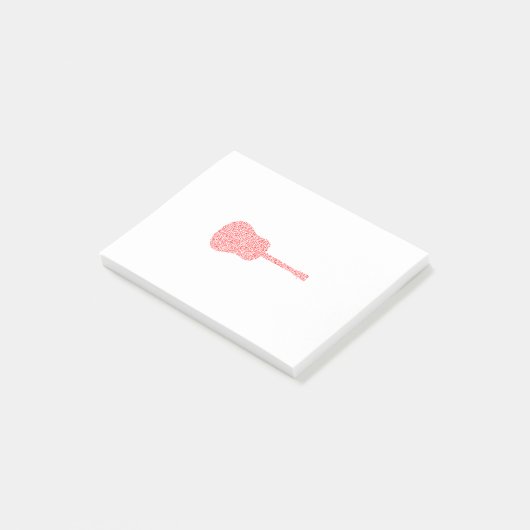 ギターの音（赤） ポストイット (アングル)