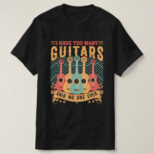 ギターのTシャツが男性へ多すぎる Tシャツ