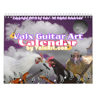 ギターのValxArtのこのカレンダーを選んで下さい カレンダー