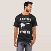 ギターはいつもそばにいてくれる昔からの友達のようなもの Tシャツ (正面フル)