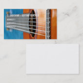 ギターはクローズアップをひもでつなぎます 名刺 (正面/裏面)