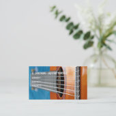 ギターはクローズアップをひもでつなぎます 名刺 (スタンド正面)