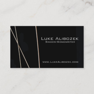 ギターはミュージシャンカードをひもでつなぎます 名刺