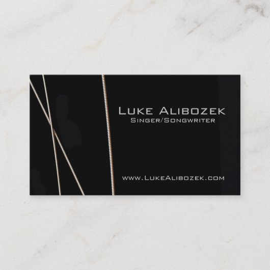 ギターはミュージシャンカードをひもでつなぎます 名刺 (正面)