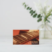 ギターは名刺をひもでつなぎます 名刺 (スタンド正面)