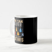 ギターは多ければ多いほどいいTシャツ 音楽 コーヒーマグカップ (正面左)