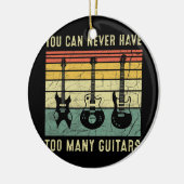 ギターは多過ぎおもしろいない セラミックオーナメント (左)