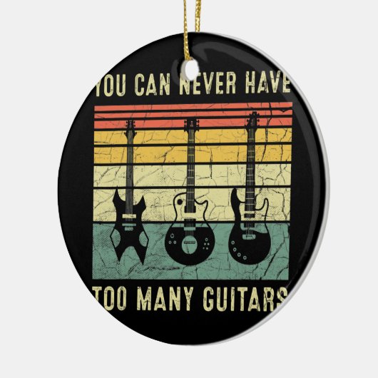 ギターは多過ぎおもしろいない セラミックオーナメント (左)
