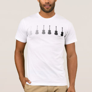 ギターは黒くするために衰退します Tシャツ