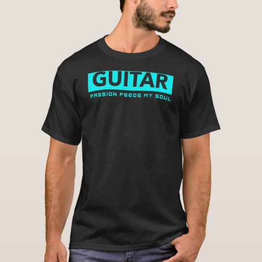 ギターへの情熱が魂を満たす 半袖Tシャツ_1 Tシャツ (正面)