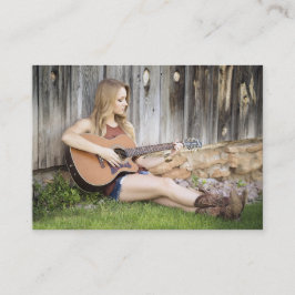 ギターまたは音楽レッスンの名刺 名刺