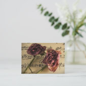 ギターまたは音楽レッスンの名刺 名刺 (スタンド正面)