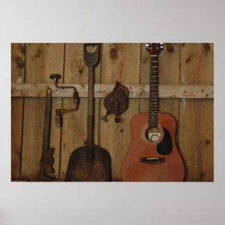 ギターを使遊って働く ポスター