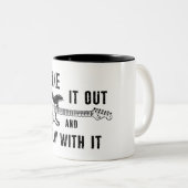 ギターを使遊って持ち出す ツートーンマグカップ (正面右)