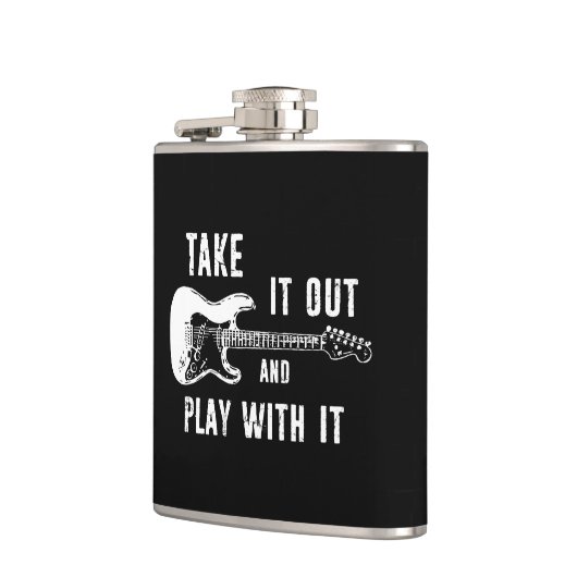 ギターを使遊って持ち出す フラスク (左)