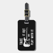 ギターを使遊って持ち出す ラゲッジタグ (正面縦)