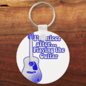 ギターを弾いた後はもっと優しくなるんだ キーホルダー (正面)