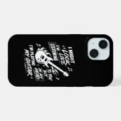 ギターを弾いているように見えるかも iPhone 15ケース (裏面横)