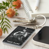 ギターを弾くエイブラハム・リンカーン大統領 キーホルダー (正面右)