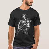 ギターを弾くエイブラハム・リンカーン大統領 Tシャツ (正面)