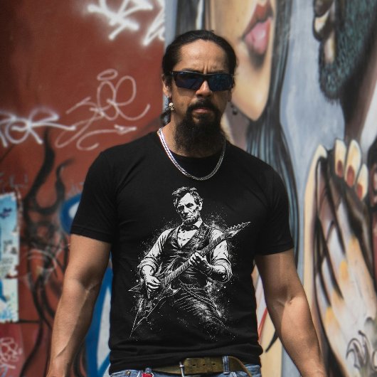 ギターを弾くエイブラハム・リンカーン大統領 Tシャツ