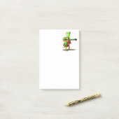 ギターを弾くカエル付箋紙 ポストイット (デスク上)