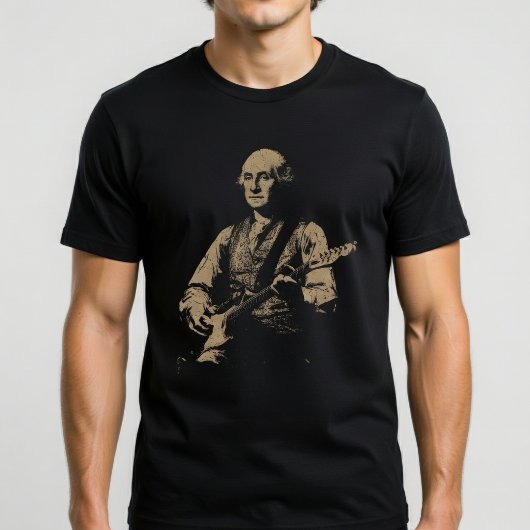 ギターを弾くジョージ・ワシントン Tシャツ