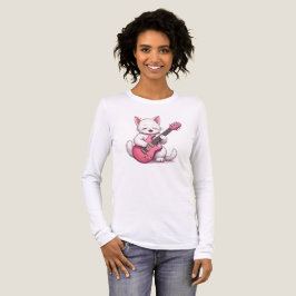 ギターを弾く子猫 トライブレンドTシャツ