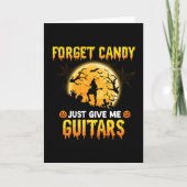 ギターを弾く魔女、キャンディを忘れて、ただギターをくれ カード (正面)