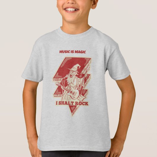 ギターを弾く魔法使い Tシャツ (正面)