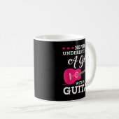 ギターを持つ女の子をナメるなよ コーヒーマグカップ (正面右)