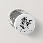 ギターを持つ女の子 缶バッジ (正面&裏面)
