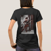 ギターを持つ女の子 Tシャツ (裏面)
