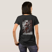 ギターを持つ女の子 Tシャツ (裏面フル)