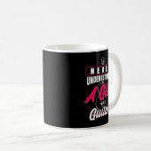 ギターを持つ女をなめるなよ コーヒーマグカップ (正面右)