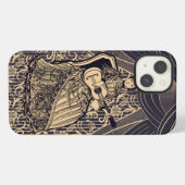 ギターを持つ女性 iPhoneケース (裏面横)