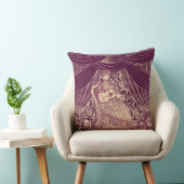 ギターを持つ美しい女性 クッション (椅子)