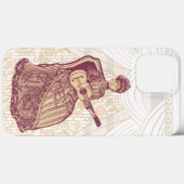 ギターを持つ美しい女性 Case-Mate iPhoneケース (裏面 (横))