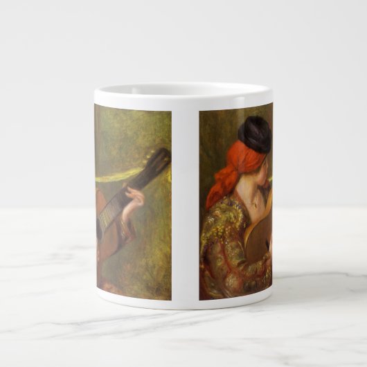 『ギターを持つ若いスペインの女性』（ギターをもつわかいスペインのじょせい、仏: Jeune femm ジャンボコーヒーマグカップ (正面)