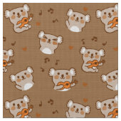 ギターを演奏しているコアラのコアラ ファブリック (クローズアップ)