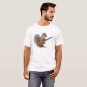 ギターを演奏しているリス Tシャツ (正面フル)