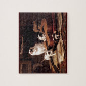 ギターを演奏している子ネコ ジグソーパズル (縦)