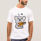 ギターを演奏するコアラ Tシャツ (正面)