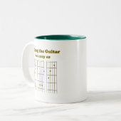 ギターを簡単としてABC ツートーンマグカップ (正面左)