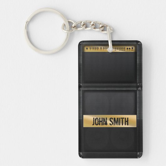 ギターアンプ(名前をカスタムする) キーホルダー (正面)