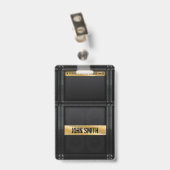 ギターアンプ(名前をカスタムする)  バッジ (裏面 （クリップ付）)